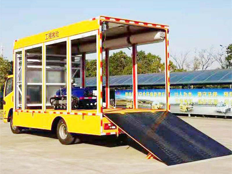 Tail board of fire truck robot2